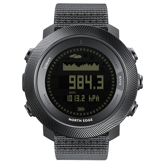 Outdoor Sports Waterproof Smart Watch Air Pressure Compass Multifunctional Rechargeable Diving Equipment Carbon Fiber