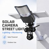 Lámpara Solar de Calle con Módulo de Cámara de Seguridad y Cuerpo de Aluminio Fundido a Presión, Personalizada para Áreas de Almacenamiento sin Supervisión