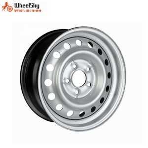 Wheelsky ET1360501-R12-S <span class=keywords><strong>13</strong></span> <span class=keywords><strong>Pouces</strong></span> 13x6.0 5x112 Peinture argentée En Acier Jantes <span class=keywords><strong>De</strong></span> Roues <span class=keywords><strong>De</strong></span> <span class=keywords><strong>Remorque</strong></span> - Product Image 6