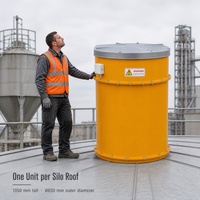 Vibrations-Staubabscheider Modell 04 Silo-Staubentfernungseinheit 3-Phasen 380V 24 m2 Filtration