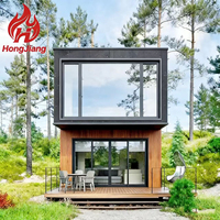Rumah kontainer yang dapat diperluas Ready Made Living Villa dengan 3 kamar tidur Prefab rumah kecil Mobil Portabel