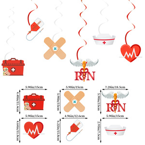 Pendentifs en spirale en gros et personnalisés pour la décoration de la fête <span class=keywords><strong>des</strong></span> infirmières Casquettes d'infirmières et pendentifs vortex - Product Image 3