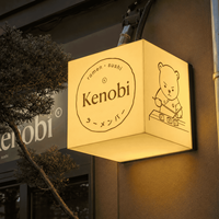 Boîte à lumière LED acrylique étanche personnalisée, panneau publicitaire mural ou suspendu au plafond pour café, commerce de détail, restaurant