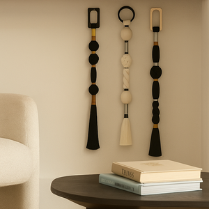 Cuerda Bohemia minimalista de una sola esfericidad bola macramé fibra burbuja colgantes de pared diseños artísticos decoración del hogar Decoración de pared para regalo - Product Image 1