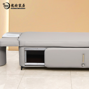 เตียงนวดเท้า Longyu รุ่น LQ808 สีเทา ฟองน้ำเหล็ก สำหรับใช้ในร้านเสริมสวยและสปาเชิงพาณิชย์ - Product Image 3