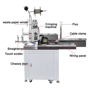 Automatic Five-wire End Single-head Tin Dipping Machine Terminal Crimping And Wire Cutting Stripping Twisting Tining Machine