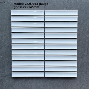 Azulejos de Mosaico Verde Esmeralda con Efecto Horno - Azulejos de Cerámica 3D con Rayas para Revestimiento de Paredes en Hoteles, Bares y Baños - Product Image 6