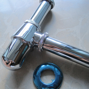 Passoire lavabo <span class=keywords><strong>Siphon</strong></span> Machine bassin piège Offre Spéciale rond salle de bain lavabo bouteille piège or argent CN;ZHE Carton laiton Rose - Product Image 3