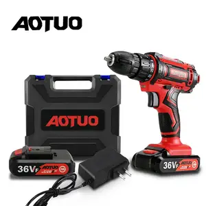 36V電動ドライバーLithium-Ion Battery Power Tools 2-Speed CordlessドリルRechargeable Mini Multi機能Drill