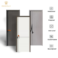Porte intérieure moderne de luxe haut de gamme en aluminium et bois, isolation phonique, garantie 5 ans, couleur personnalisable, résistante à l'humidité, pour villa