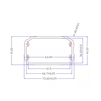 Boîtier en aluminium anodisé pour électronique, boîtiers d'instruments, boîtiers de circuits imprimés, boîte de jonction