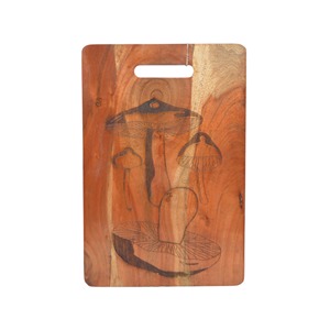 Planche à découper en bois écologique personnalisée gravée planche à fruits et légumes multi-usages avec trou de suspension pour ustensiles de cuisine - Product Image 1