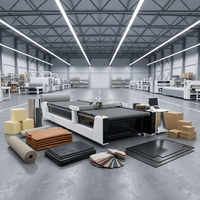 Machine de découpe automatique numérique CNC à couteau oscillant pour la fabrication d'échantillons de boîtes en carton ondulé et la production d'emballages