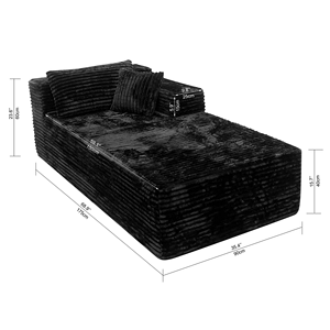 <b>Modern</b> Modular Sectional Convertible <b>Sofa</b> <b>Bed</b> Set Eco-Friendly High-density Foam Filling Removable Machine-washable Fabric Cover - Product Image 2