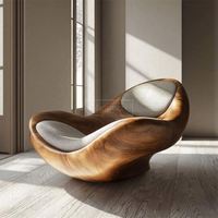 Fauteuil inclinable minimaliste moderne en bois massif, chaise de loisirs, mobilier de maison, salon, appartement, hôtel, chambre, villa