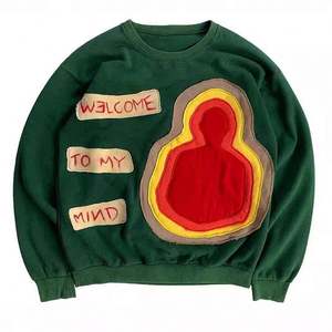 Sudadera con capucha de diseñador para hombre con bordado personalizado Y2K Streetwear Patrón de letras Sudadera de cuello redondo de invierno - Product Image 6