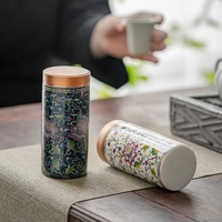 Pot à café en céramique émaillée chinoise avec couvercle en alliage, idéal comme cadeau promotionnel
