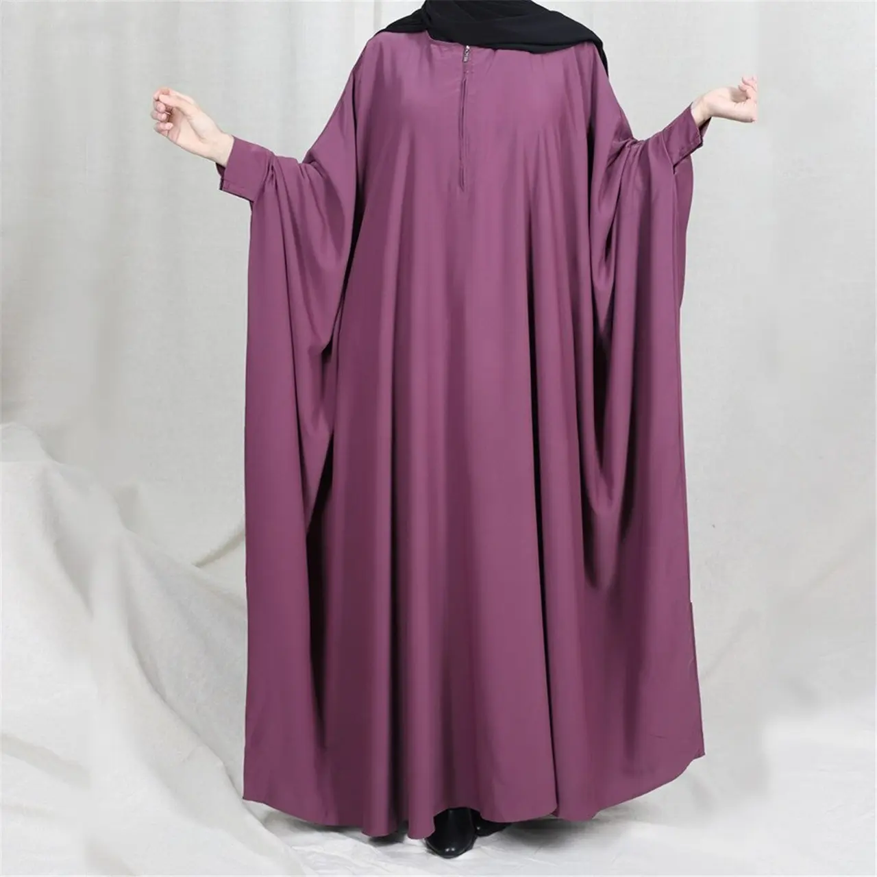 2024 elegant abayas kleid dubai woman islam wear musulmans modern for women muslim batwing arabic burqa prayer dress luxury
