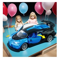 Nouvelle Voiture Télécommandée Bugatti 22CM (8.7 POUCES) pour Enfants, 6 Canaux, Éclairage, Portes Ouvrantes, Câble USB, Style Cool et Abordable