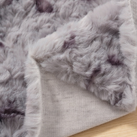 Tissu en fausse fourrure de lapin 100 % polyester, peluche, polaire d'agneau, imprimé directement, uni, teint, en trame, vente en gros