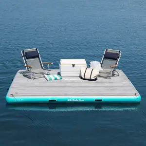 הפופולרי ביותר ים מזרן מתנפח סירות לצוף dock דיג sup פלטפורמה, מתנפח צף dock עם מותאם אישית עיצוב