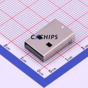 <b>USB</b>-211-BCW <b>USB</b> Connector Bent Lead Through Hole Connector Type-<b>A</b> <b>USB</b> <b>2.0</b> Male Right Angle Insert - Product Image 1