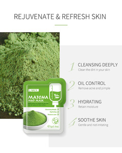 <span class=keywords><strong>Mascarilla</strong></span> Facial purificadora para la piel, paquete de <span class=keywords><strong>mascarilla</strong></span> de té <span class=keywords><strong>verde</strong></span> para el cuidado de la piel - Product Image 5