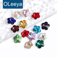 Strass en verre de nouvelle forme à base pointue OLeeya Factory pour vêtements, sacs, colliers et accessoires