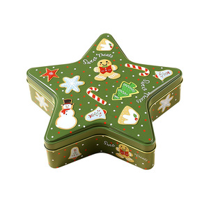 Mystic Arts Christmas Star Tin Box Metal Candy Gift Packaging <b>Empty</b> Container For Holiday Decoration - Product Image 5