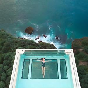 Piscina al aire libre Piscina sin fin Piscina <span class=keywords><strong>de</strong></span> <span class=keywords><strong>fibra</strong></span> <span class=keywords><strong>de</strong></span> vidrio al aire libre - Product Image 1
