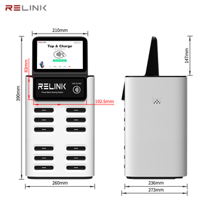 สถานีเช่าพาวเวอร์แบงค์ Relink Factory พร้อมพอร์ตชาร์จ 12 ช่อง ความจุ 5400mAh หน้าจอ LED ชาร์จเร็ว 40W แบ่งปันพลังงาน - Product Image 6