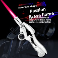 Briquet torche au butane rechargeable au design moderne et élégant en métal, coupe-vent 1200°C, avec grande flamme jet, portable pour cuisine et cigares