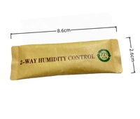 Sachets de contrôle d'humidité personnalisés 8g par paquet, 69% de contrôle d'humidité, pour la conservation des fleurs de chanvre et des herbes, gel de stockage bidirectionnel