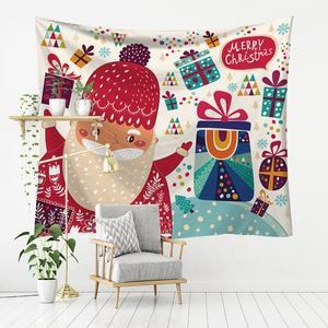 Raffiné Vintage Romantique Ambiance Chaude Coloré Noël Série Live Streaming Fond Tissu Affiche Couverture Tapisseries - Product Image 5