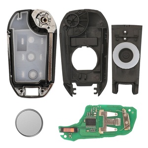 Llave de coche remota 3 botones para Peugeot 208 5008 socio experto <span class=keywords><strong>Citroen</strong></span> C3 <span class=keywords><strong>C4</strong></span> Flip plegable llave Fob Shell reemplazo 433Mhz 4A Chip - Product Image 5