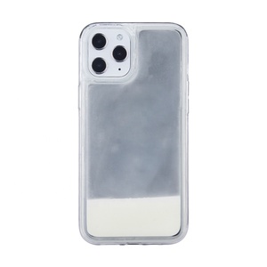Néon lumineux Sable Coques Pour iPhone 12 11Pro MAX XR XS Max X Lueur Dans <span class=keywords><strong>Le</strong></span> Foncé Liquide Scintillant couverture de téléphone - Product Image 6
