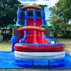 สไลเดอร์น้ำเป่าลมหลากสี GMY Inflatables ขายดี สำหรับงานปาร์ตี้ สเปรย์กราวด์สำหรับเด็ก - Product Image 4