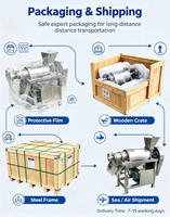 Continue voedings schroefpers sapcentrifuge SUS304, geen frequente handmatige interferentie voor massaproductie van fruit