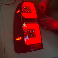 Kit de Conversión de Carrocería para Camioneta, Sistemas de Iluminación, Luces Traseras LED, Lámpara Trasera LED Negra Ahumada para Hilux Vigo 2012 2014