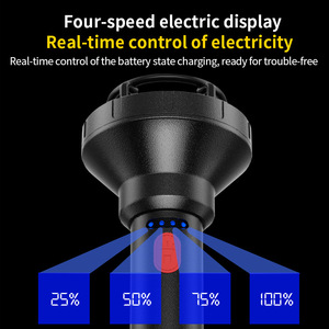 Lampe torche LED S08 avec boussole, rechargeable, batterie intégrée de 800 mAh, éclairage extérieur multifonctionnel portatif - Product Image 4