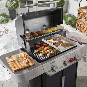 Plaque de cuisson universelle en acier inoxydable GS-1020 430, 40x30 cm, plaque de grill pour barbecue Weber, barbecue au gaz, barbecue au charbon de bois - Product Image 3
