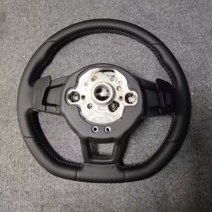 พวงมาลัยรถยนต์สำหรับ Volkswagen MK7 MK6 R Golf 7 Gti Golf 6 Jetta Tiguan Passat สำหรับ <span class=keywords><strong>VW</strong></span> CC พวงมาลัยหุ้มหนัง - Product Image 2