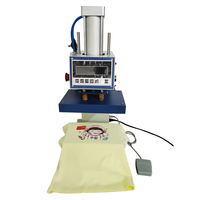 Machine d'estampage pneumatique à double presse à chaud pour l'impression de t-shirts T-shirts T-shirts Vêtements 3d tissu logo transfert thermique gaufrage