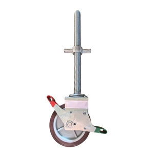 8-Zoll Schwerlast-Lenkrollen mit Verstellbarem Gewindestiel für Baustellen-Gerüste, 250 kg Tragkraft - Product Image 4