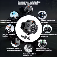 Support de téléphone pour moto Kewig, réglage à 360°, dispositif de libération rapide, mini support de téléphone pour scooter électrique, étanche