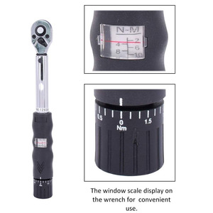 1/4in Chrome Metric Digital Adjustable Torque Preset Wrench Multifunctional <b>Socket</b> <b>Ratchet</b> Wrenches Industrial Grade 2000lb-ft P - Product Image 2