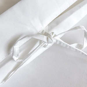 Parure de <span class=keywords><strong>lit</strong></span> 4 pièces en coton 100% brodé blanc pur, style simple, <span class=keywords><strong>pour</strong></span> hôtel 5 étoiles et gîte, comprenant housse de couette et drap. - Product Image 4