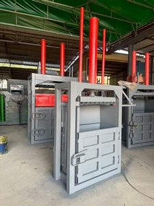 Полуавтоматический вертикальный пресс для мусора и отходов, гидравлический пресс-подборщик для картона и пластика, 60Т, 10Т, 30Т - Product Image 3