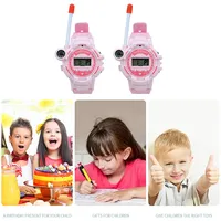 Montre Talkie-Walkie Électronique Interactive Rechargeable Portée 1,5-3KM Puissance 3W-5W Gadgets d'Espionnage Mini Jouet pour Enfants de 2 à 12 Ans