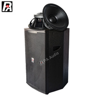 Speaker Panggung Luar Ruangan Profesional F15, 1000W, Bertenaga AC, Casing Kayu, dengan Suara Surround, Cocok untuk Pertunjukan Langsung